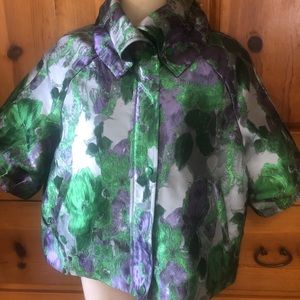Samuel Dong Silk Jacket Poof Sleeve Sz M